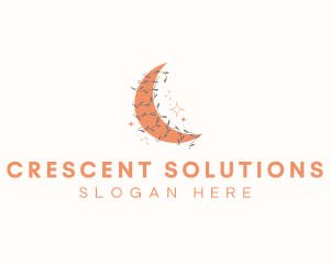 Crescent - Crescent Moon Vine logo design