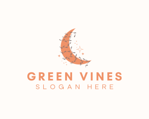 Crescent Moon Vine logo design