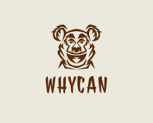 Wild Grizzly Bear  Logo