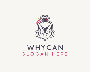 Pet Dog Grooming Logo