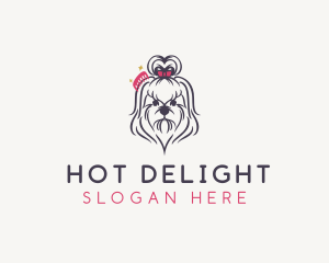 Pet Dog Grooming logo design