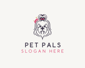 Pet Dog Grooming logo design