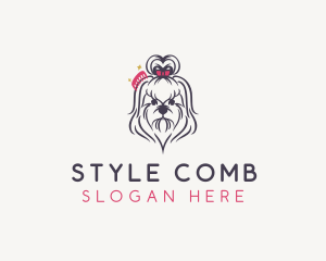 Pet Dog Grooming logo design