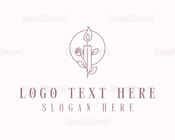 Floral Candle Maker Logo