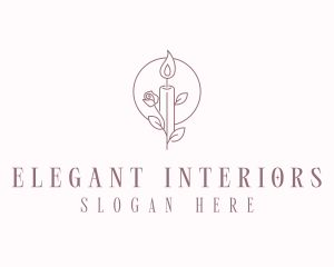 Floral Candle Maker logo design