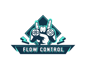 Game Controller Hand logo design