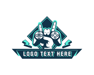 Esports - Game Controller Hand logo design