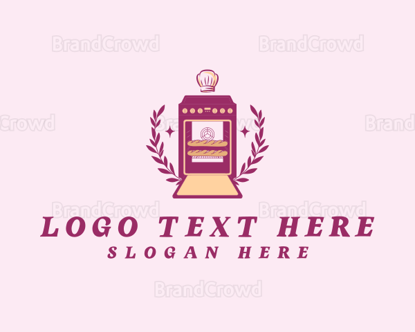 Oven Bread Baking Logo