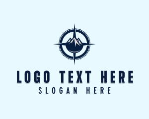 Outdoor - Adventure Mountain Compass logo design