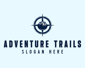 Adventure Mountain Compass logo design