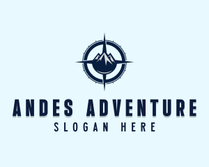 Adventure Mountain Compass logo design