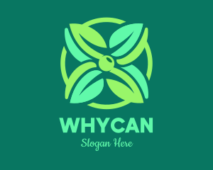 Vegetarian - Green Mint Flower logo design