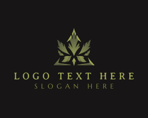 Cannabis - Organic Marijuana Leaf logo design