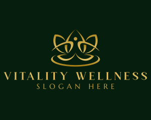 Lotus Wellness Meditate logo design