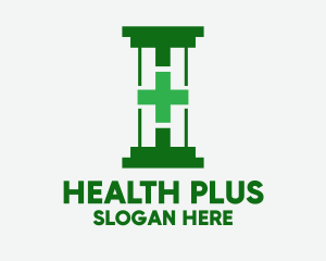 Green Hospital Pillar  logo design