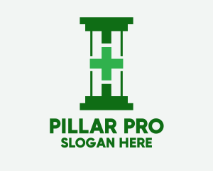 Green Hospital Pillar  logo design