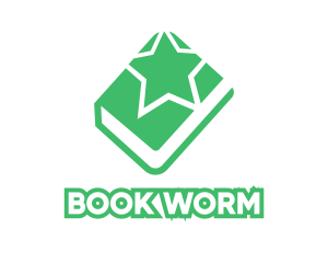 Book - Green Star Book logo design