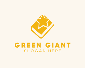 Green Star Book logo design