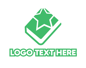Printing Press - Green Star Book logo design