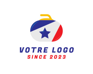 Athletics - Patriot Ice Curling logo design