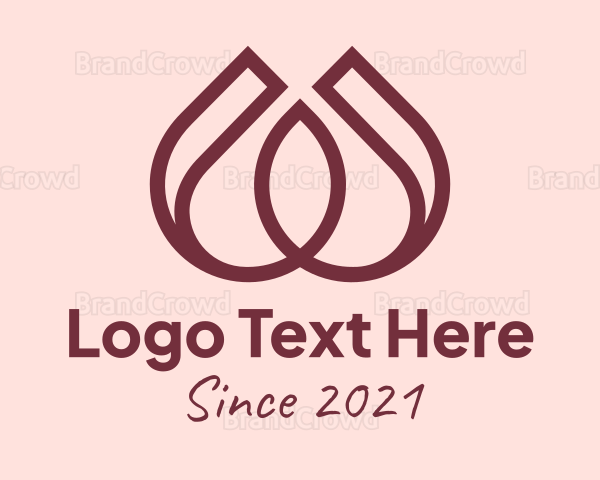 Botanical Flower Petal Logo