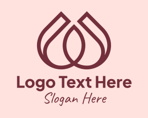 Botanical Flower Petal  Logo