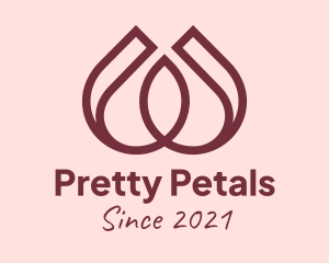 Botanical Flower Petal  logo design