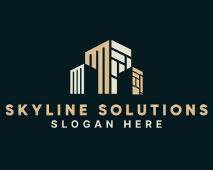 Highrise - Real Estate Building Property logo design
