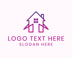 Land Developer - Simple Residential Home logo design