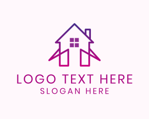 Real Estate - Simple Residential Home logo design