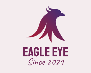 Gradient Eagle Bird logo design