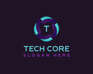 Technology Cyber App logo design