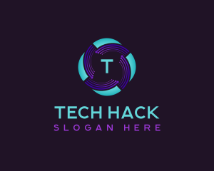 Technology Cyber App logo design