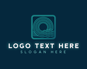Waves - Ocean Aqua Waves logo design
