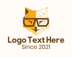 Smart - Geometric Smart Fox logo design