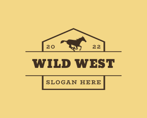 Western Rodeo Horse Business logo design