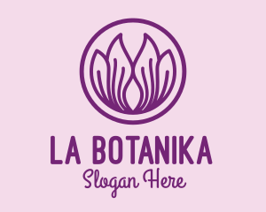 Violet Flower Petals  Logo