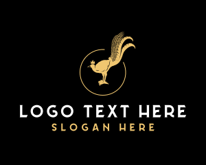 Luxury - Royal Crown Bird logo design