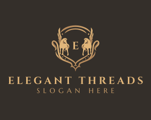 Luxury Pegasus Shield logo design