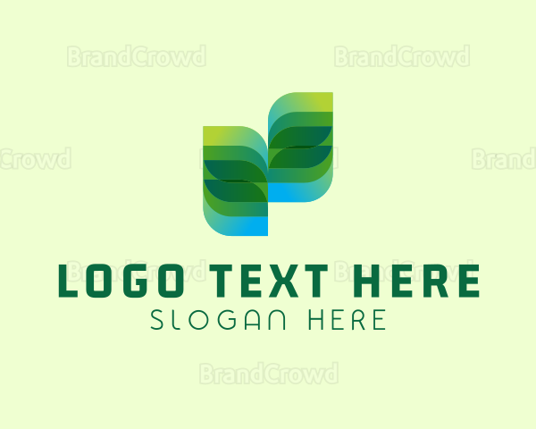 Eco Friendly Modern Leaf Logo