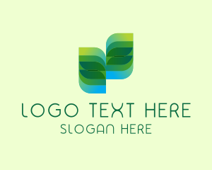Eco Friendly Modern Leaf Logo
