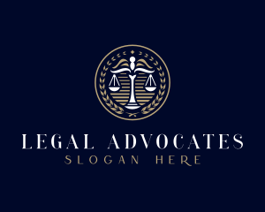 Lawyer Scale Justice logo design