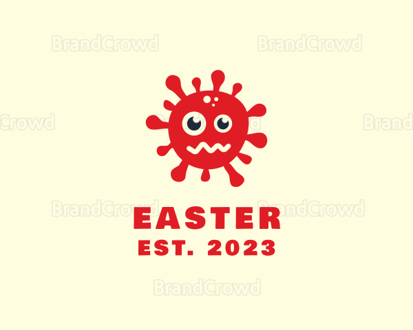 Bacteria Virus Monster Logo