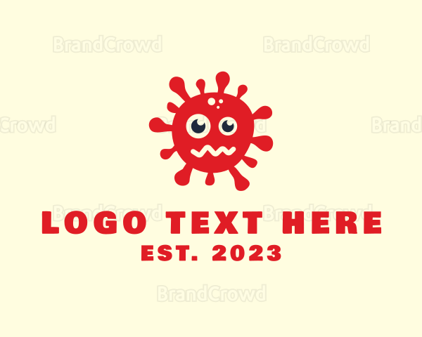 Bacteria Virus Monster Logo