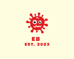 Covid 19 - Bacteria Virus Monster logo design