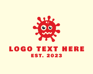 Influenza - Bacteria Virus Monster logo design