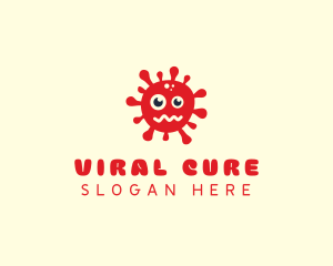 Disease - Bacteria Virus Cartoon logo design