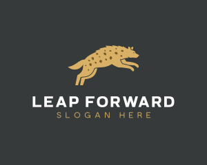 Leap - Hyena Wildlife Safari logo design