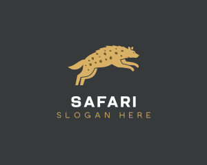 Hyena Wildlife Safari logo design