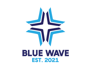 Blue - Blue Arrow Star logo design